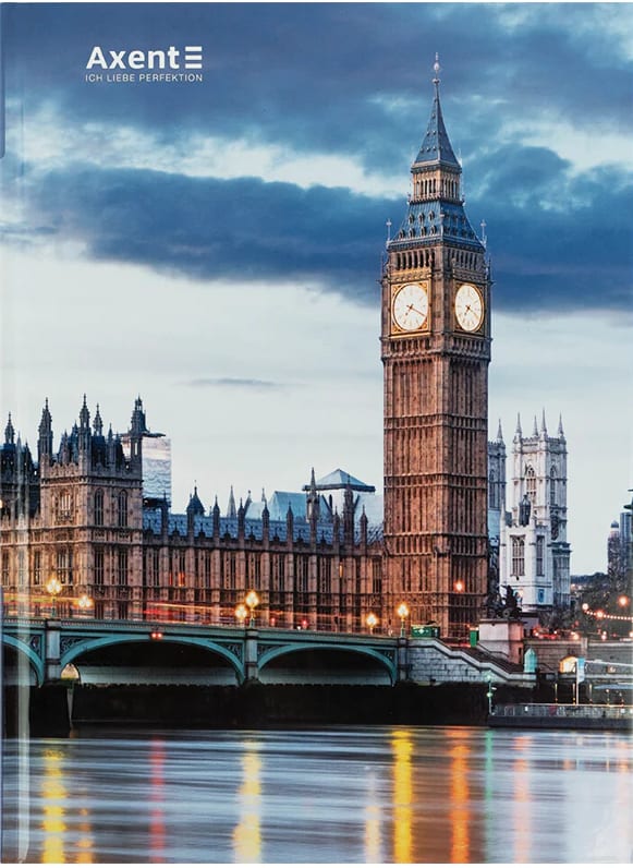 Книга-канцелярська А4 96 аркушів клітинка тверда обкладинка «City. London»