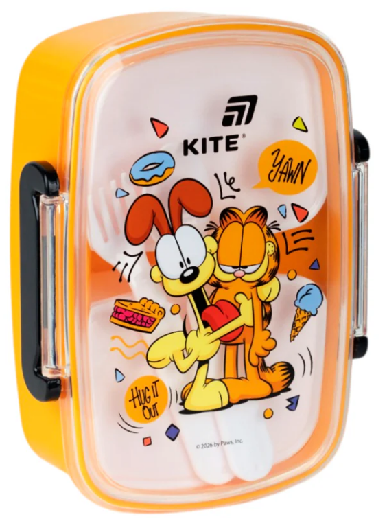 Ланч бокс пластиковий 750мл Garfield з наповненням