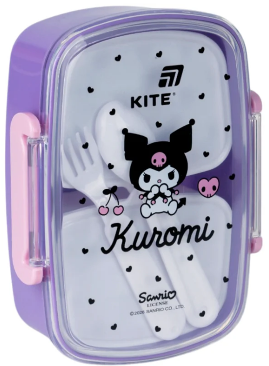 Ланч бокс пластиковий 750мл Kuromi з наповненням