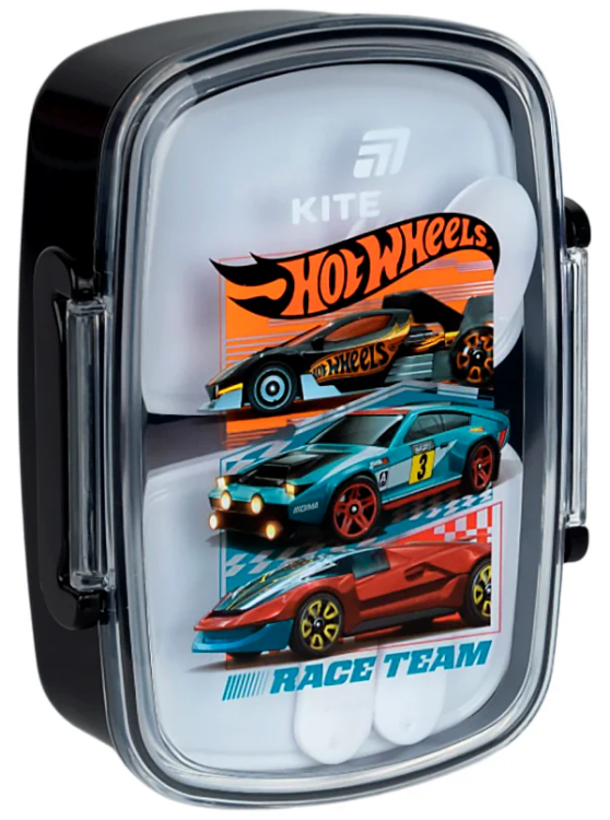 Ланч бокс пластиковий 750мл Hot Wheels з наповненням