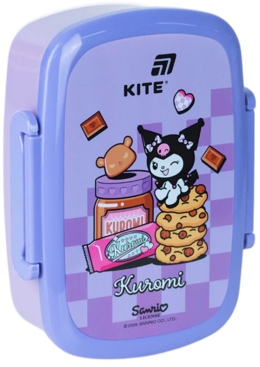 Ланч бокс пластиковий 750мл Kuromi з наповненням