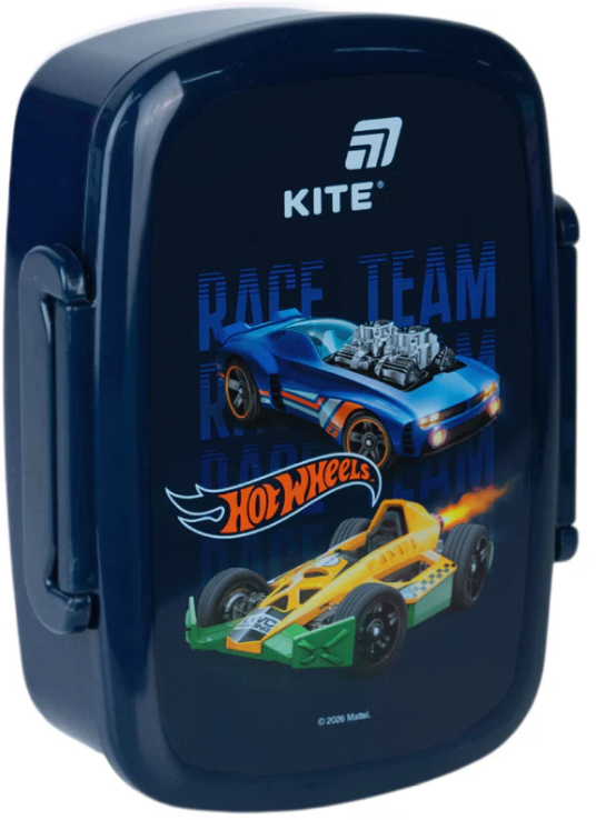 Ланч бокс пластиковий 750мл Hot Wheels з наповненням