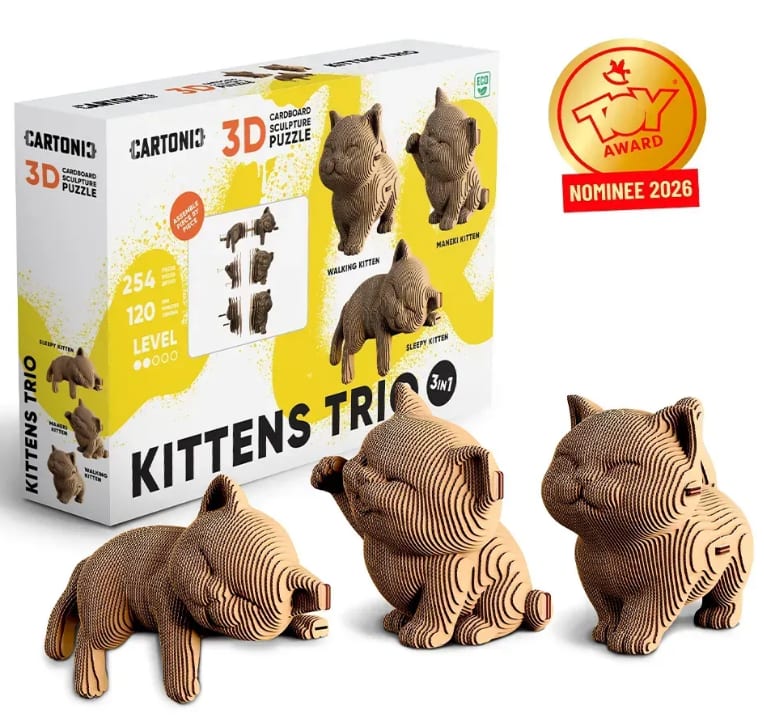 Пазли 3D «Cartonic» Kittens Trio