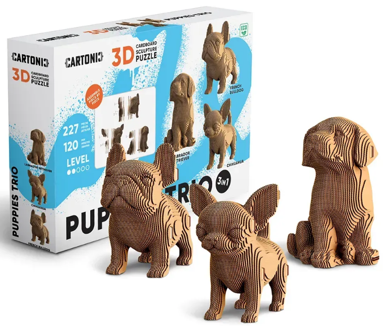 Пазли 3D «Cartonic» Puppies Trio
