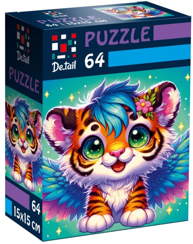 Пазли De.tail 64 елементи Крилате тигреня