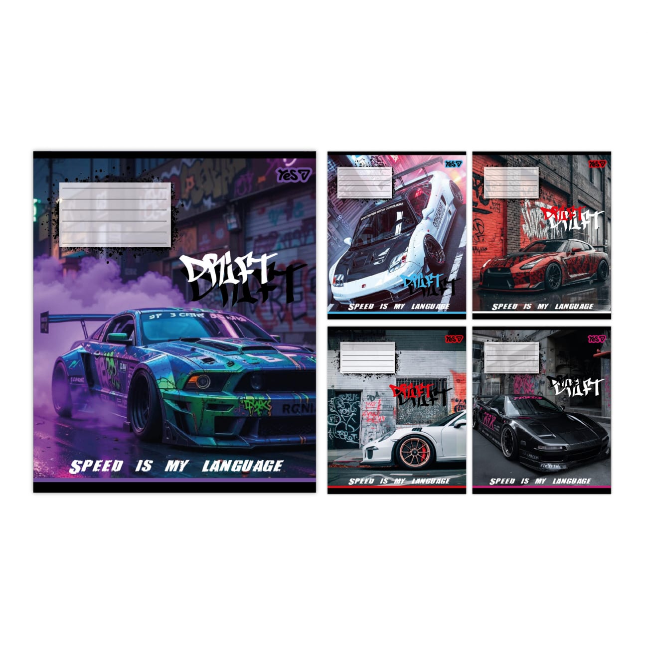Зошит 18 аркушів клітинка Drift