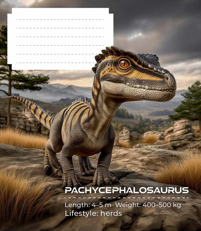 Зошит 12 аркушів клітинка «Dinosaurs» ВД-лак