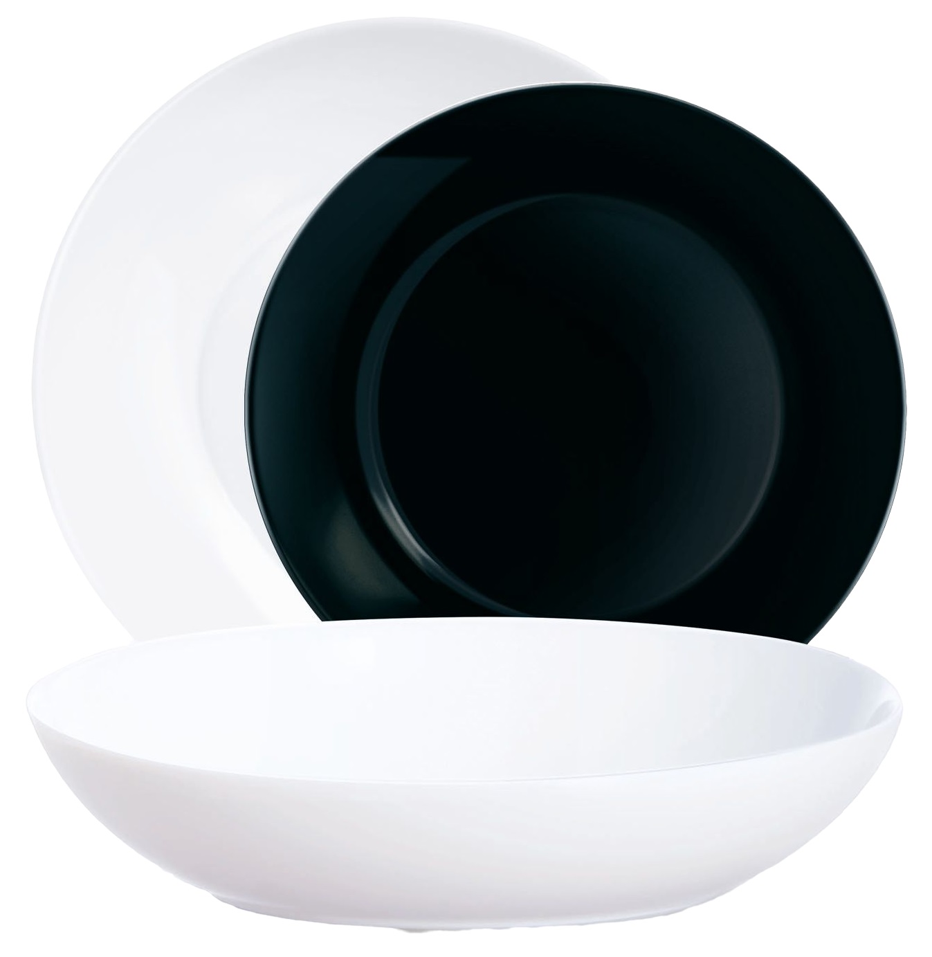 Сервіз столовий скло 18 предметів «Luminarc Apy Black&White»