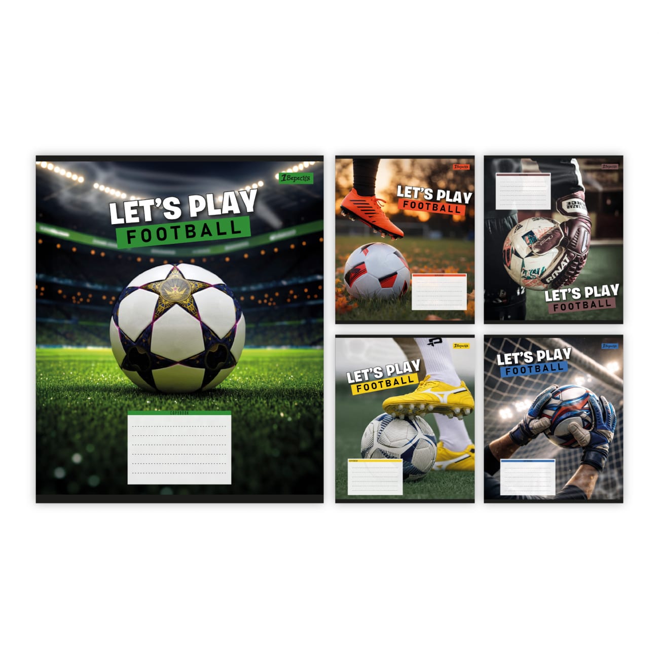 Зошит 24 аркуші клітинка 1В Let's play football