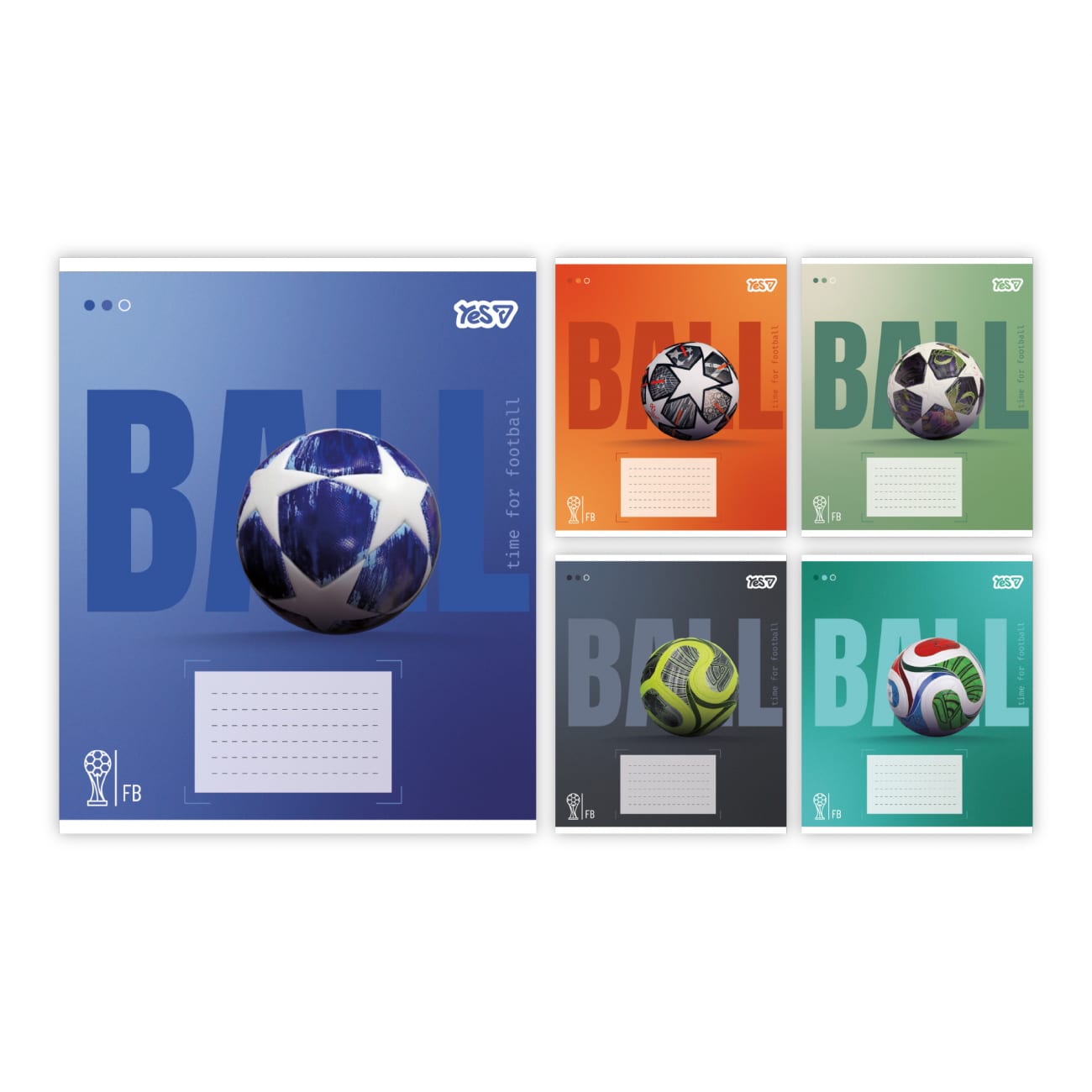 Зошит 12 аркушів лінія Ball