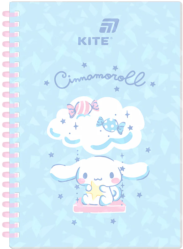 Блокнот пруж. А5 80 аркушів клітинка «Cinnamoroll»