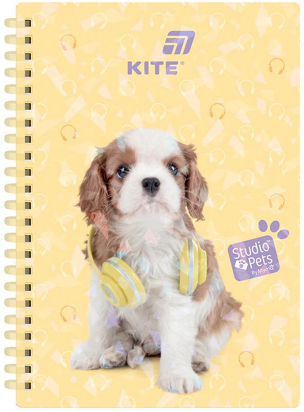 Блокнот пруж. А5 80 аркушів клітинка «Studio Pets»