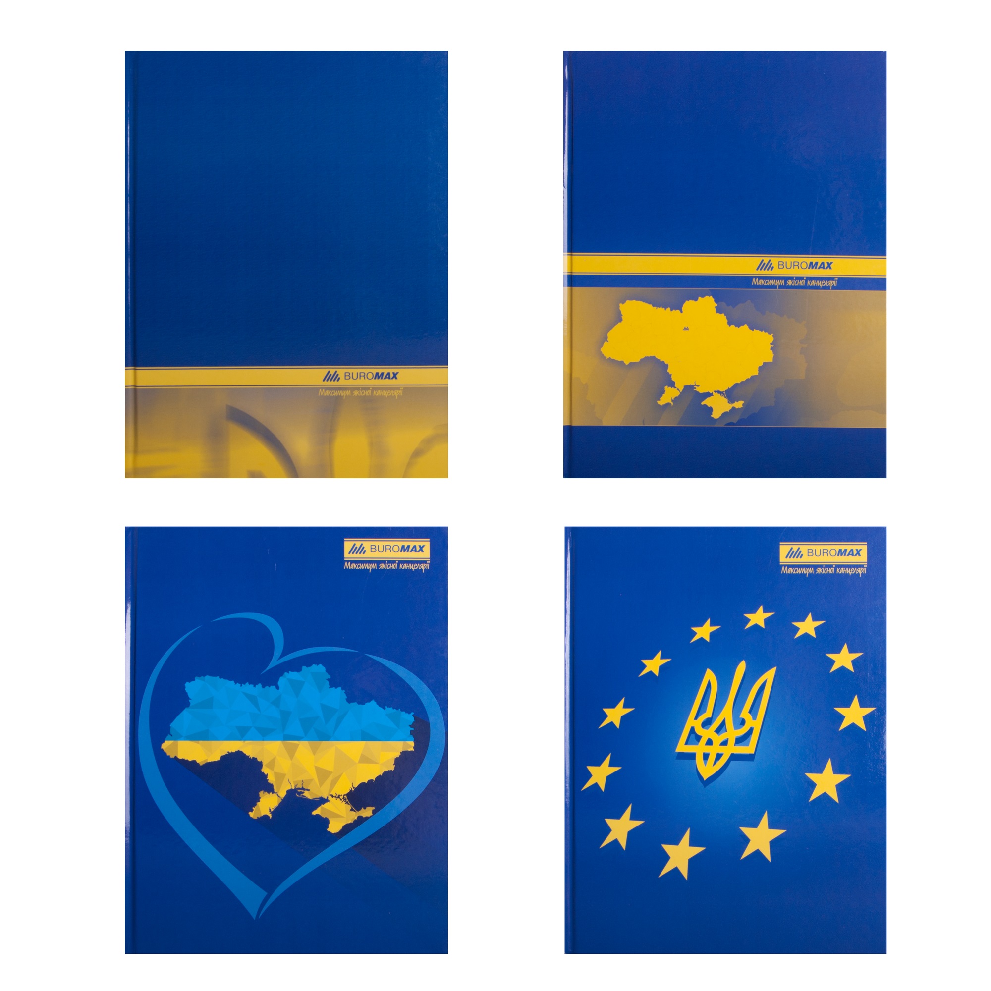 Книга-канцелярська А4 192 аркуші клітинка тв. ламінована офс. «Ukraine»