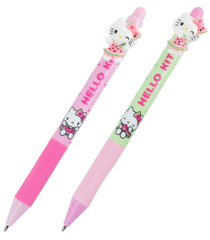 Ручка автоматична кулькова Hello Kitty з фігуркою, синя