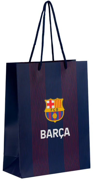 Пакет подарунковий паперовий «Kite» FC Barcelona 26×32см