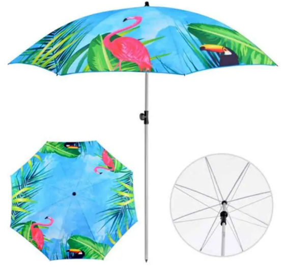 Парасолька пляжна «Flamingo» d-2м нахил
