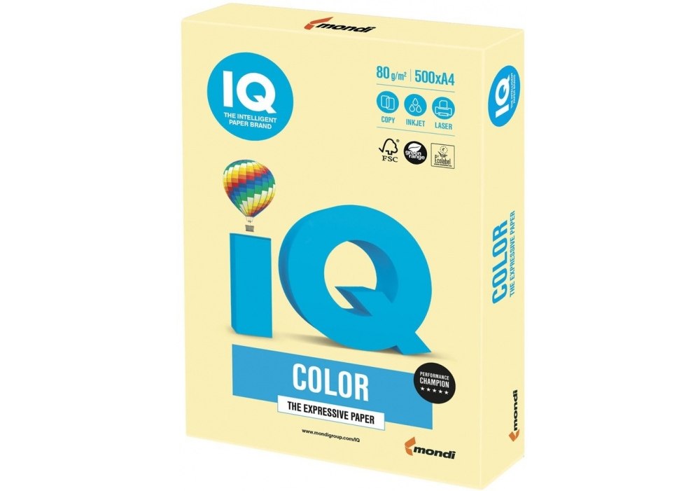 Папір кольоровий А4 160г/м Maestro Color Pastell YE23 Yellow (жовтий)