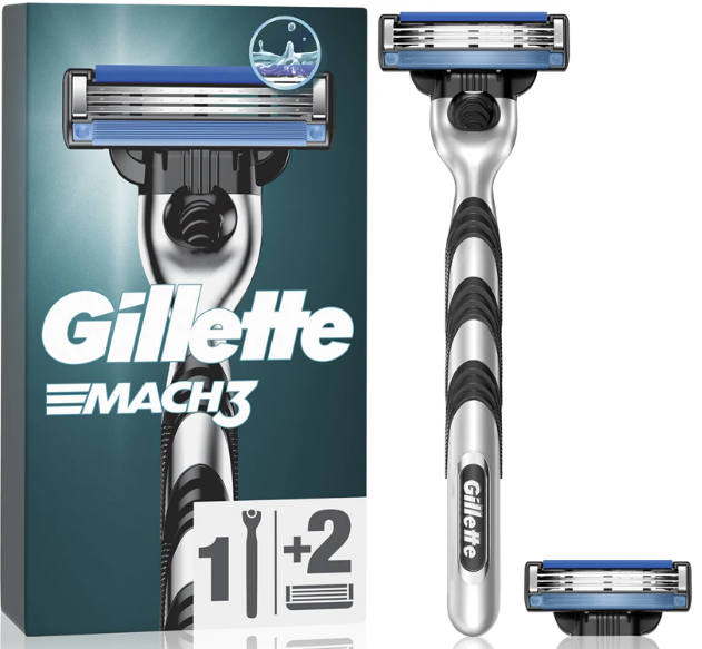 Бритва для гоління «Gillette» Mach3 +2 змінні касети