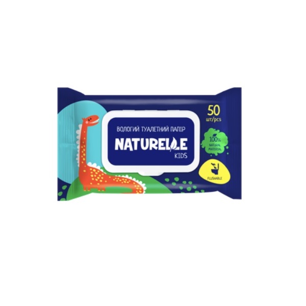 Туалетний папір вологий «Naturelle kidz» (50шт)