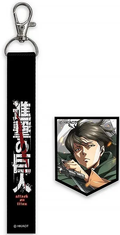 Бейдж Attack on Titan на липучці та підвіска, 2 шт