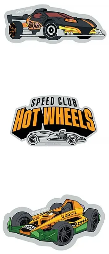 Бейдж Hot Wheels на липучці, 3 шт