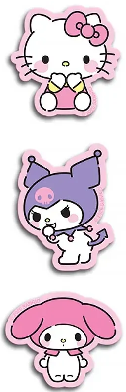 Бейдж Hello Kitty на липучці, 3 шт
