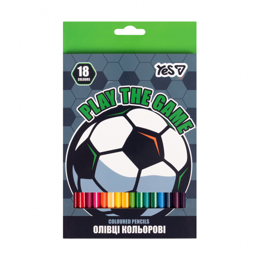 Олівці кольорові 18 кольорів «Yes» Football