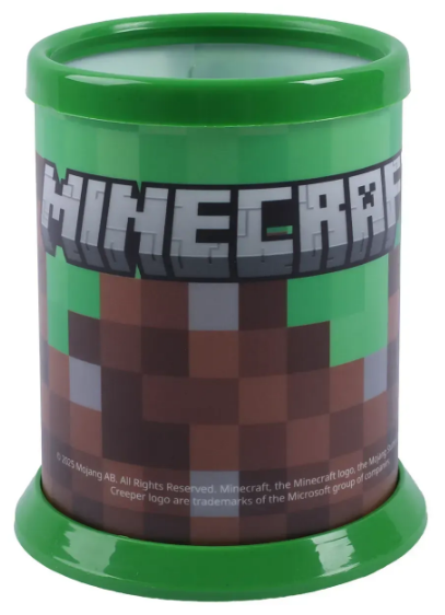 Стакан для ручок «Minecraft» розбірний, зелений