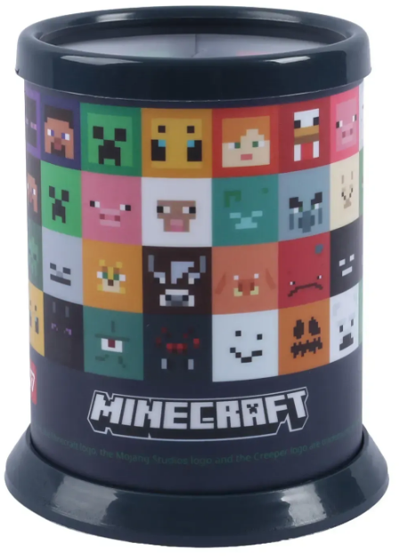 Стакан для ручок «Minecraft. Animals» розбірний, сірий