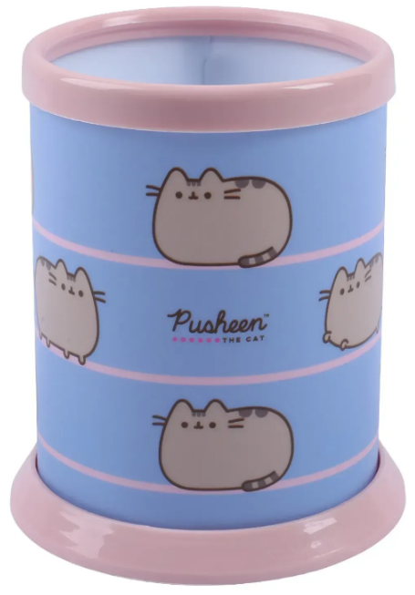 Стакан для ручок «Pusheen» розбірний, світло-рожевий