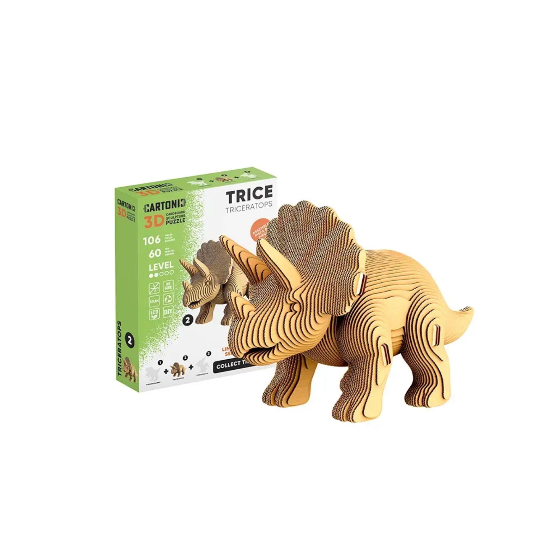 Пазли 3D «Cartonic Collectible» Triceratops