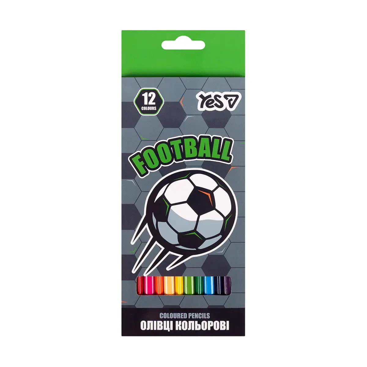 Олівці кольорові 12 кольорів «Yes» Football