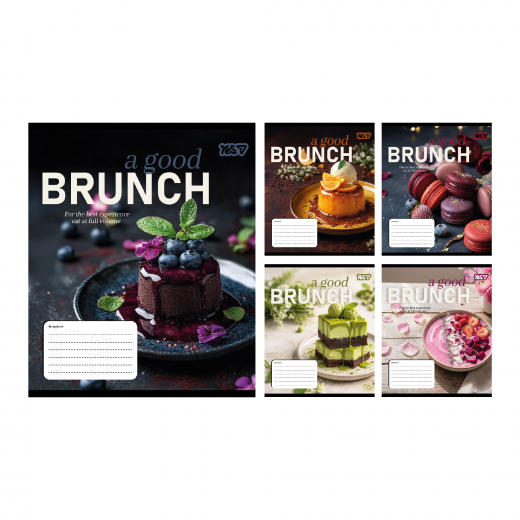 Зошит 18 аркушів лінія Brunch
