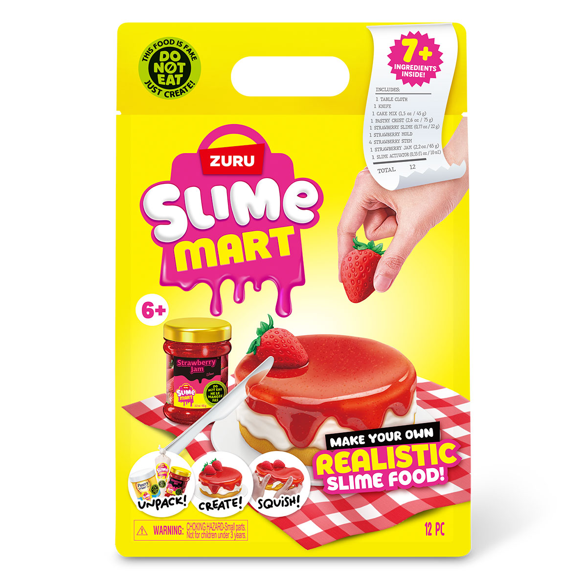 Ігровий набір «Slime Mart» серії Shopping Bag - Полуничний чізкейк