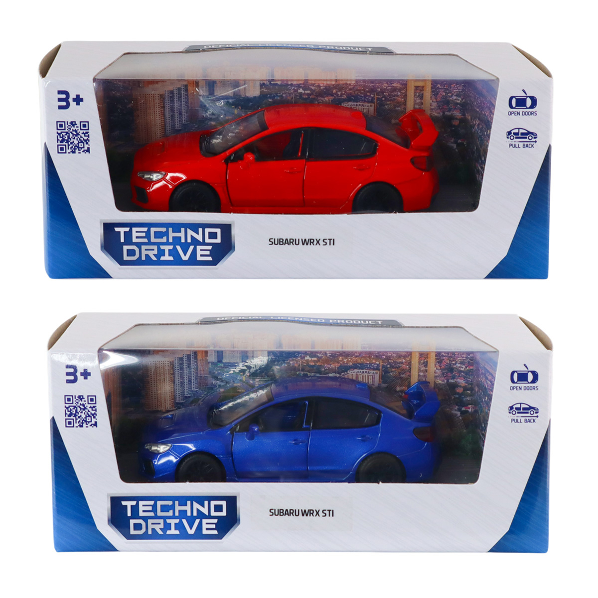 Автомодель «Technodrive» SUBARU WRX STI червона, синя