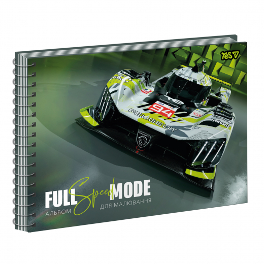 Альбом для малювання на пружині 30/100 А4 з перфорацією Full mode.Green