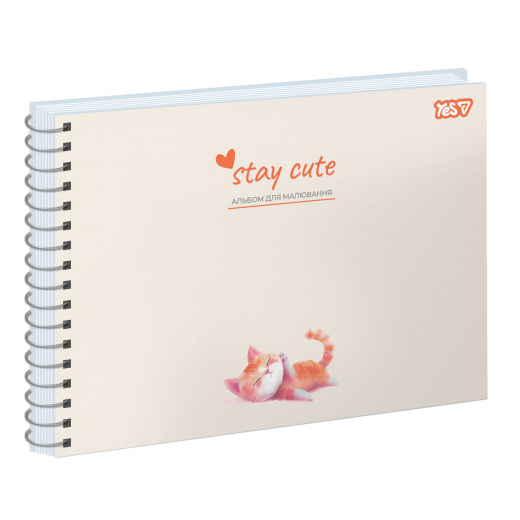 Альбом для малювання на пружині 20/100 А4 з перфорацією Stay cute