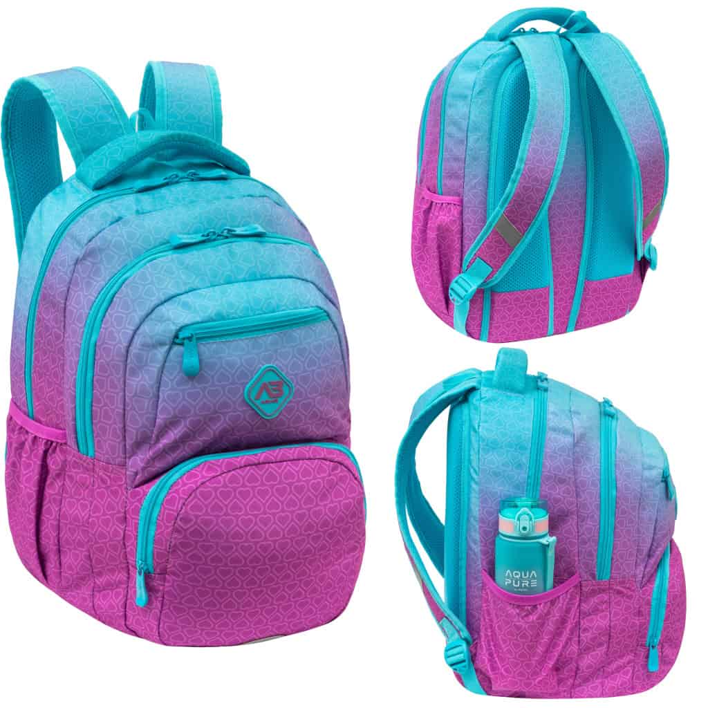 Рюкзак «ABAG HEXAGON» MINT OMBRE 3 відділення 3 кишені