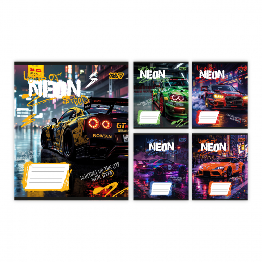 Зошит 24 аркуші лінія Neon