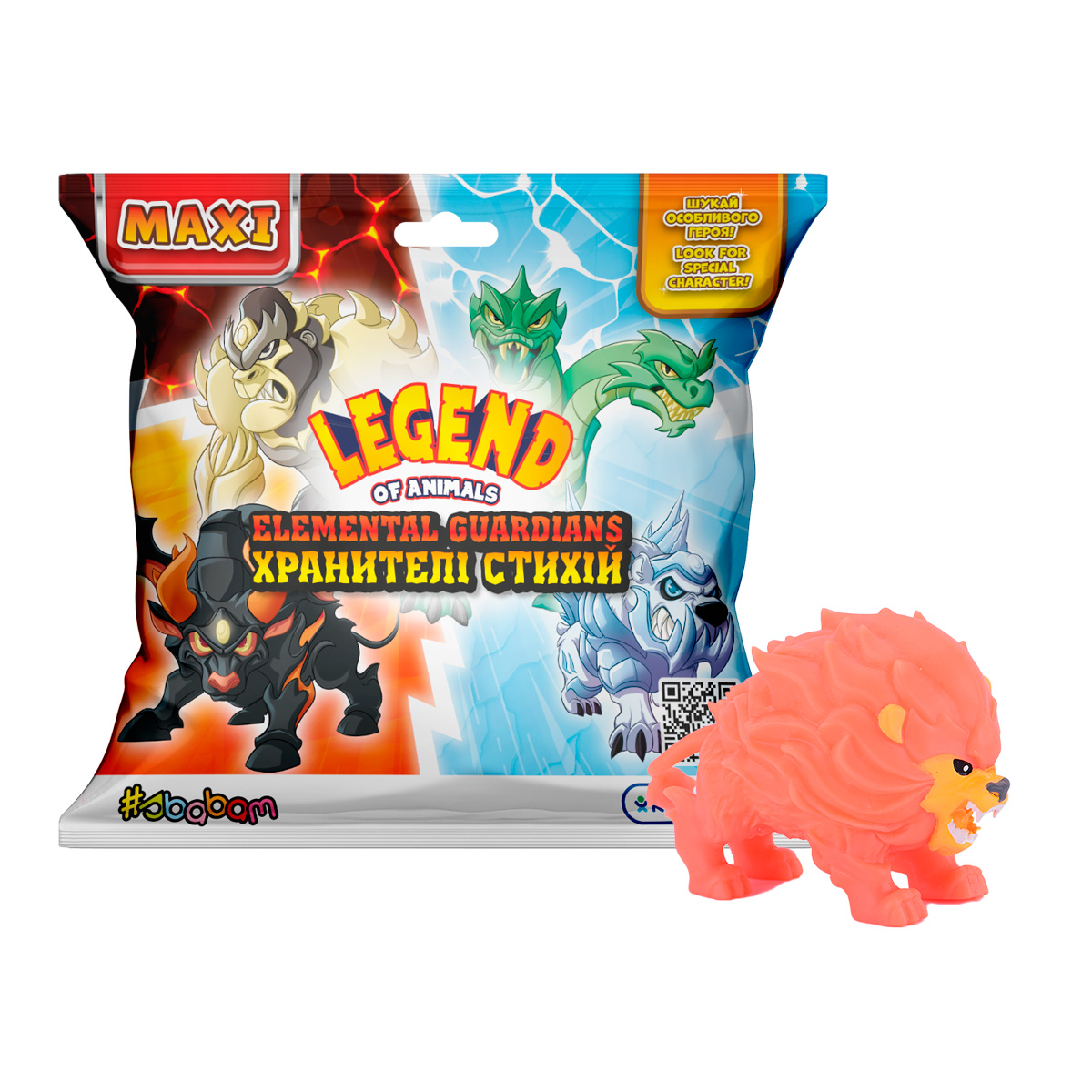 Стретч-іграшка «ХРАНИТЕЛІ СТИХІЙ» серії LEGEND OF ANIMALS МАКСІ