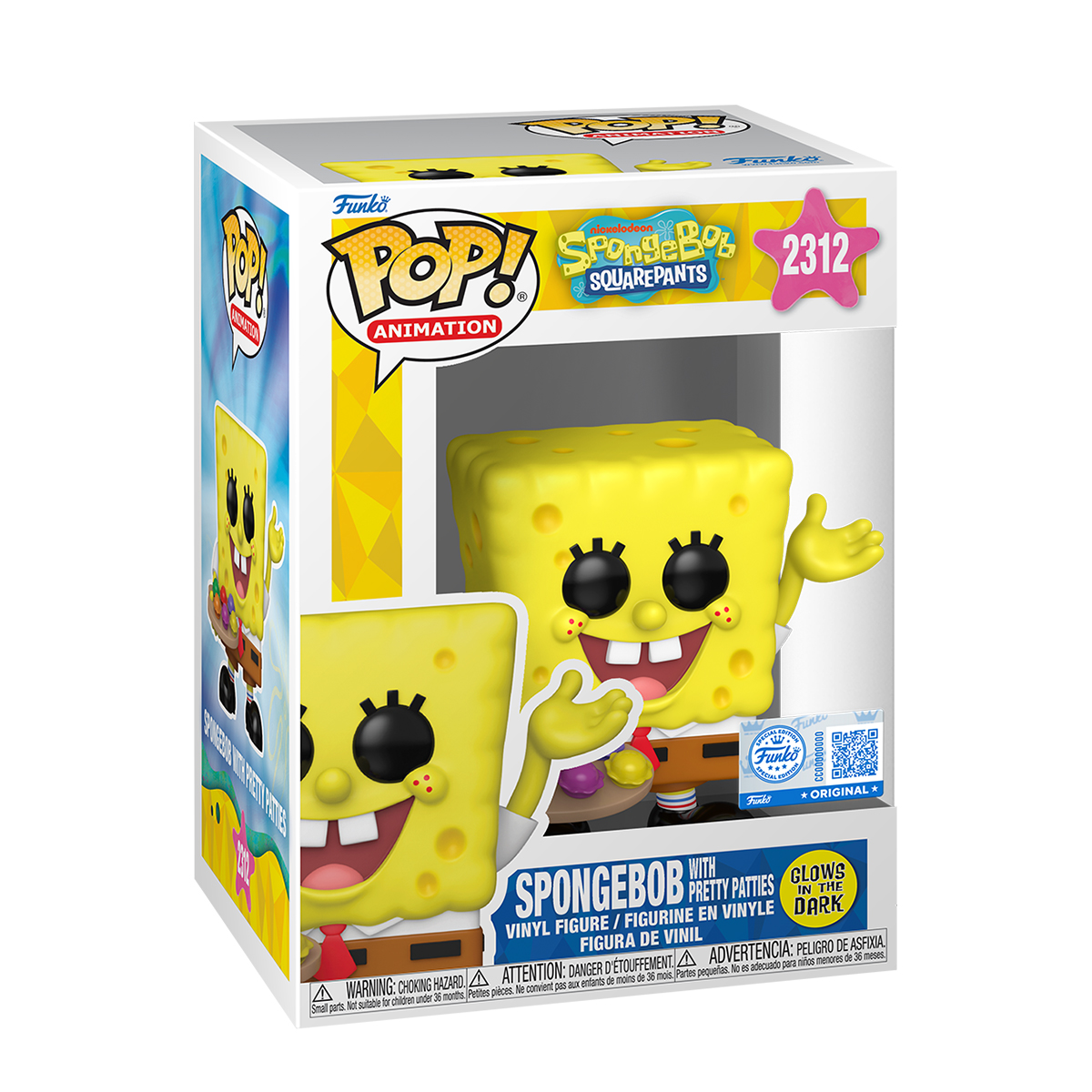 Фігурка FUNKO POP!cерії «Губка Боб Квадратні Штани» ГУБКА БОБ З КРАБСБУРГЕРАМИ