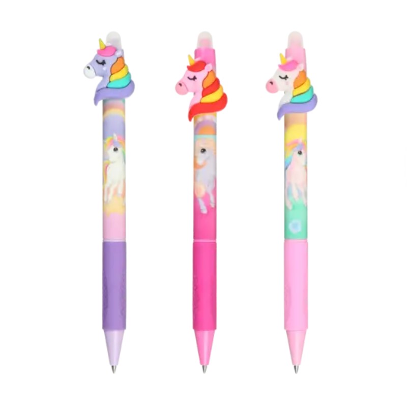 Ручка автоматична гелева «Zibi» Unicorn Kids Line 0,5мм синя