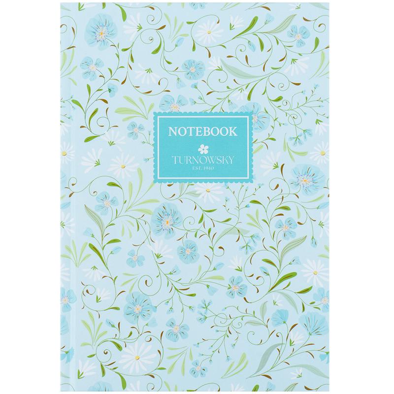 Блокнот А5 96 аркушів клітинка тверда обкладинка Turnowsky Floral 2″