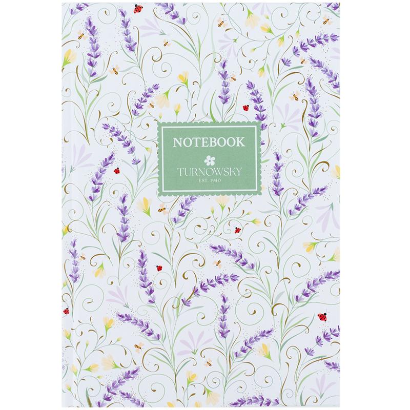 Блокнот А5 96 аркушів клітинка тверда обкладинка Turnowsky Floral 3″