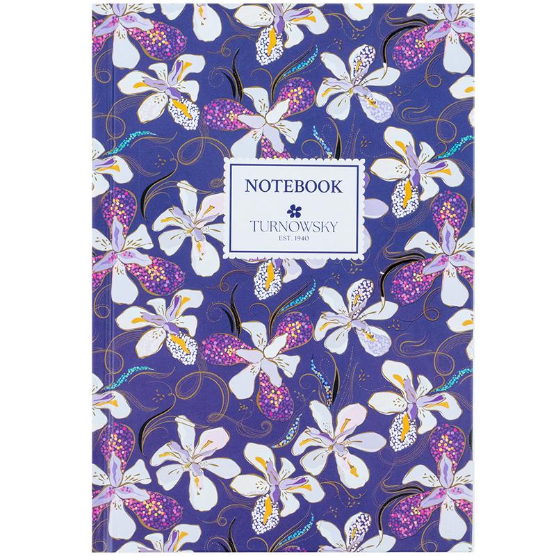 Блокнот А5 96 аркушів клітинка тверда обкладинка Turnowsky Floral 5″