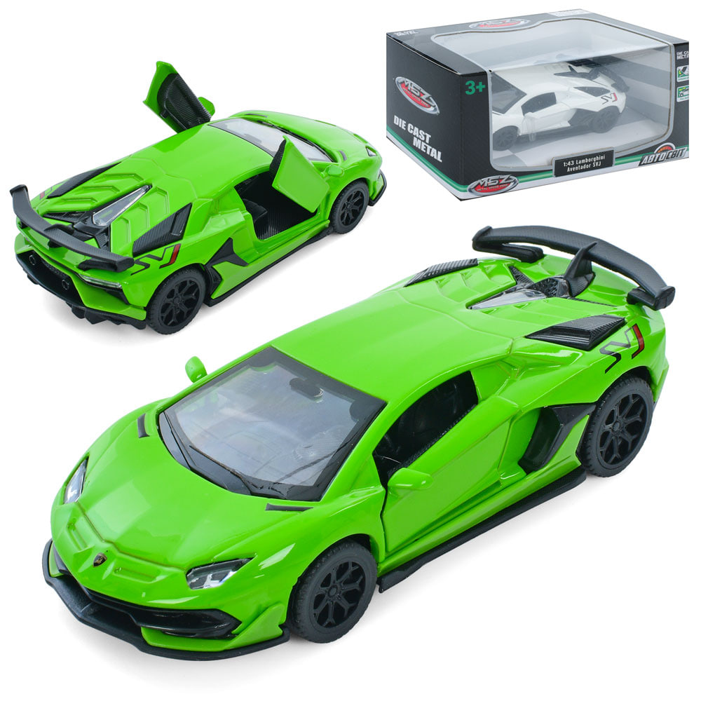 Машина металева інер-а, «Автосвіт» (1:43) Lamborghini Aventador 11.5см