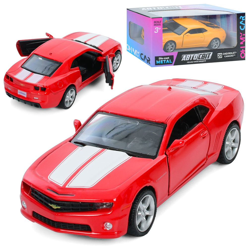Машина металева інер-а, «Автосвіт» Chevrolet Camaro 12,5см