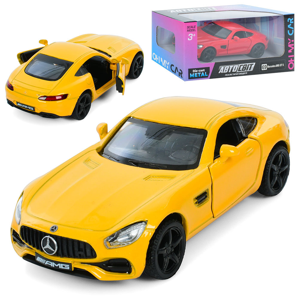 Машина металева інер-а, «Автосвіт» Mercedes-Benz GTS AMG 20181 12см