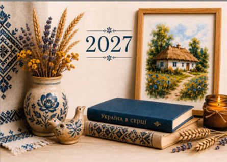 Календар кишеньковий «Український затишок» 2027 двосторонній