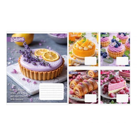Зошит 18 аркушів клітинка 1В Cake